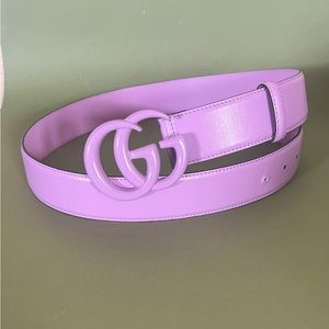 Purple/ lilac gucci belt
